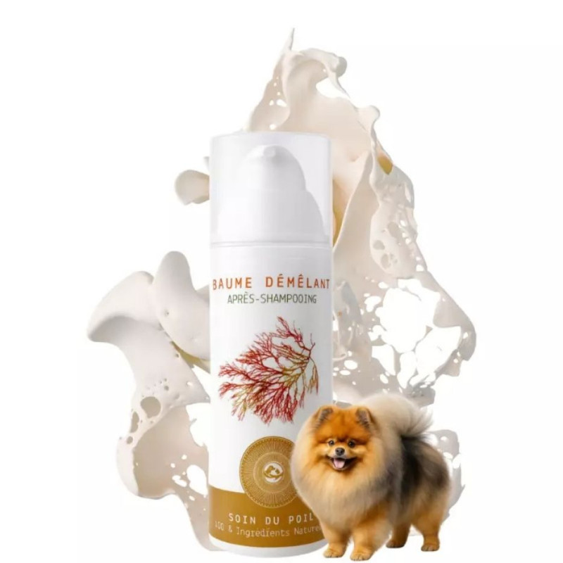 Baume après-shampooing ULTRA DÉNOU NaturoNao, le soin conditionneur naturel pour éliminer les nœuds résistants du chien.