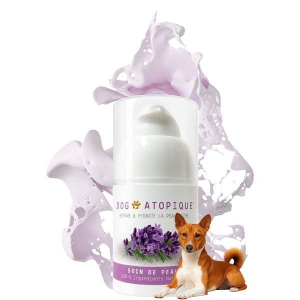 Crème hydratante naturelle ATOPEA™ NaturoNao 50 ml, pour le confort et la souplesse des peaux sensibles du chien.
