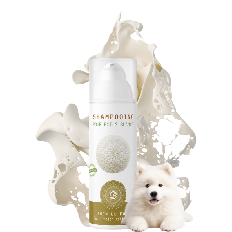Shampooing Poils Blancs NaturoNao | Éclat Pur Chien