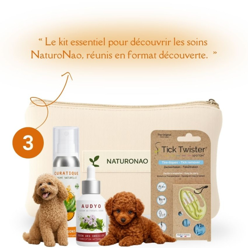 Pack Essentiel Chien | Balades, Tiques & Hygiène | NaturoNao